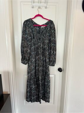 Sea New York Maxi Dress with Slate Blue Accents